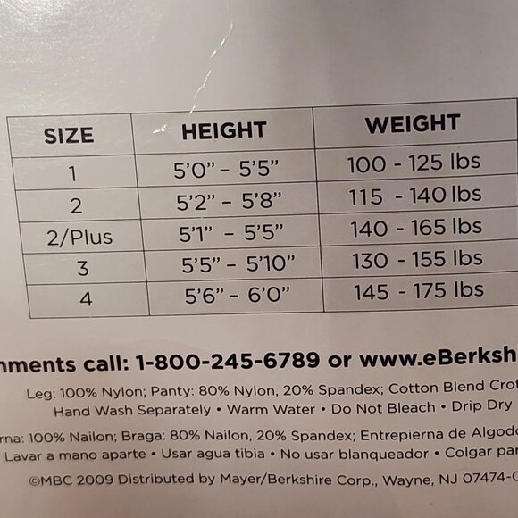 Berkshire Shimmers Platinum Ultra Sheer Control Top Nylon Span Cotton Pantyhose - Picture 16 of 16